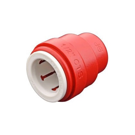 Reliance Worldwide John Guest 1/2'' CTS Red Test Cap PSEI4620R